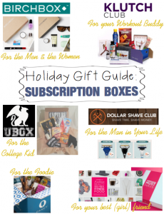 Holiday Gift Guide: Subscription Boxes - via www.iadorewhatilove.com