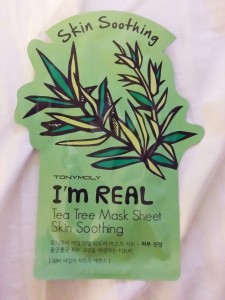 I Adore What I Love Blog // MY OBSESSION WITH KOREAN SHEET MASKS // Tee Tree Mask Front // www.iadorewhatilove.com #iadorewhatilove