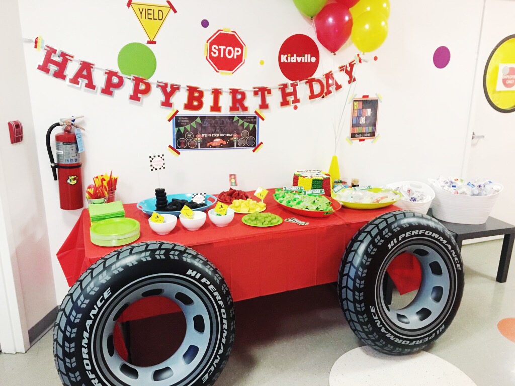 I Adore What I Love Blog // Brody's First Birthday Party - The Planning // Car Food Table // www.iadorewhatilove.com #iadorewhatilove