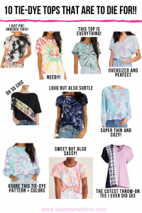 10 TIE-DYE TOPS THAT ARE TO DIE FOR :: I Adore What I Love Blog :: www.iadorewhatilove.com #iadorewhatilove