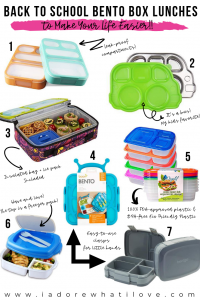 7 BENTO BOXES YOU NEED FOR BACK TO SCHOOL + 10 IDEAS OF WHAT TO PACK INSIDE THEM! :: I Adore What I Love Blog :: www.iadorewhatilove.com #iadorewhatilove