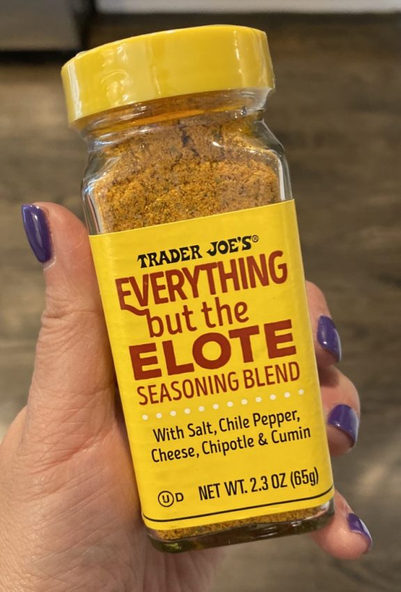 NEW ITEM! Trader Joe's EVERYTHING BUT THE ELOTE Seasoning Blend, net 2.3oz  (65g)