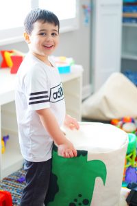 Dreading cleaning out your kid's playroom? So was I. Here are 5 simple steps to a perfectly organized kids playroom that you can implement today!