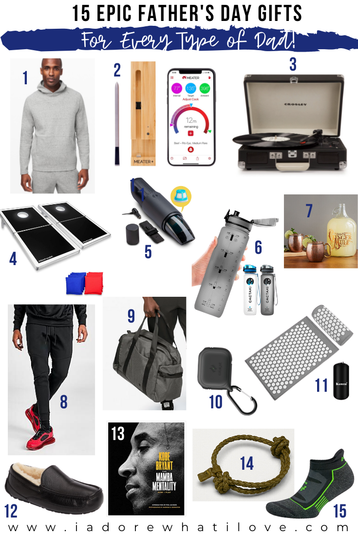 Not sure what to buy the dads in your life for Father's Day this year? Look no further!! Check out my epic gift guide featuring 15 perfect gifts!