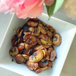 These sauteed mushrooms are restaurant-quality, will only take 10 minutes to make & are SO delicious!! They will turn mushroom haters into mushroom cravers!