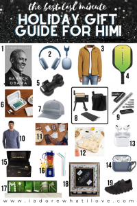This is the BEST gift guide for HIM you'll find. These last minute gifts are fit for every MAN in your life! That's a promise!!