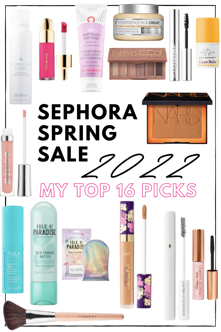 The Spring Sephora Sale 2022 is here and I'm sharing 16 of my favorite products to stock up on! Everything is so good!