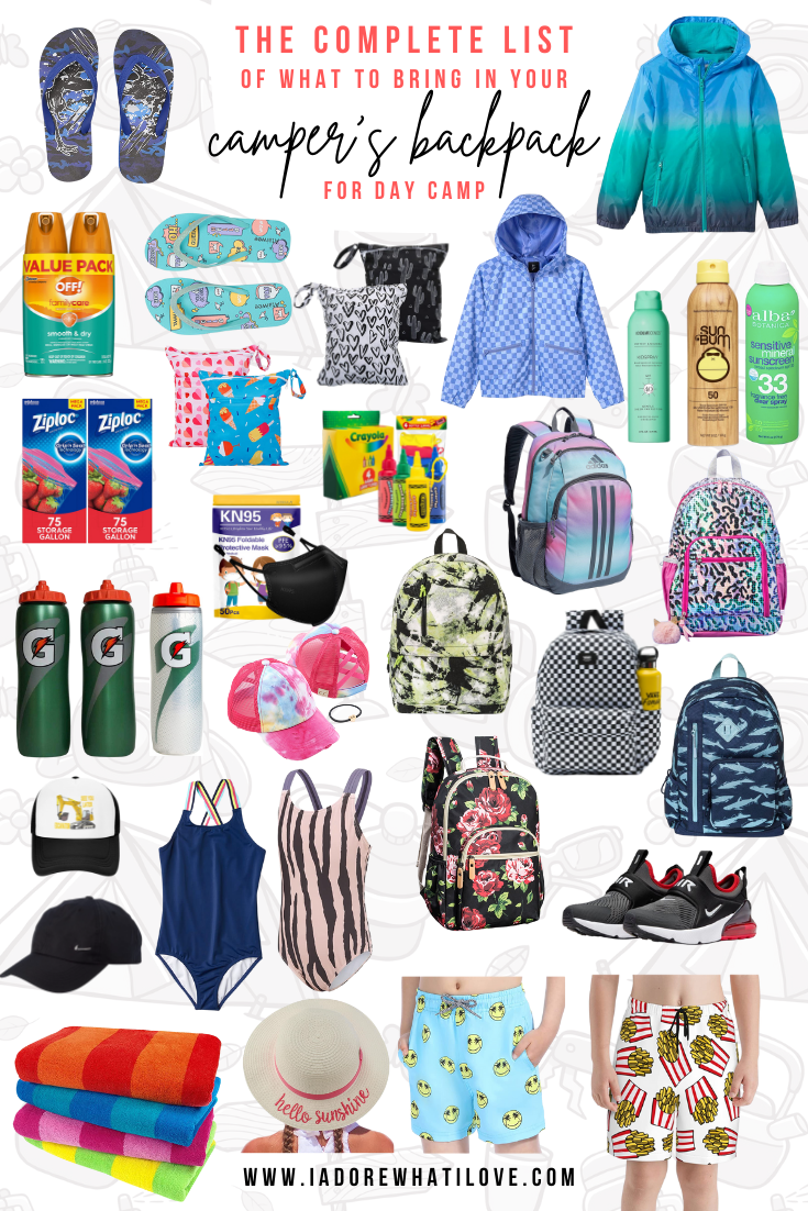Have a child going to day camp? Wondering what to put into your camper's backpack? This is the ultimate list of things your camper will need!